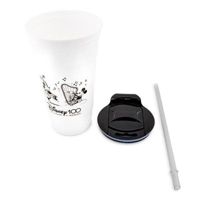 Disney 100 Mickey and Minnie Mouse Dance Tumbler With Lid and Straw  32 Ounces Image 1