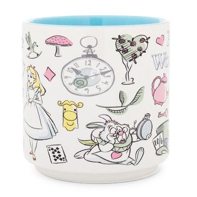 Disney Alice In Wonderland Icons Single Stackable Ceramic Mug  Holds 13 Ounces Image 1