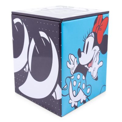 Disney All Eyes on Minnie Mouse Tin Storage Box Cube Organizer w/ Lid  4 Inches Image 1