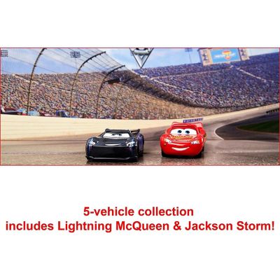 Disney and Pixar Cars 3 Vehicle 5-Pack Collection, Set of 4 Character Cars & 1 Mack Truck Image 3