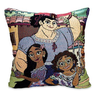 Disney Encanto Family Portrait Woven Tapestry Throw Pillow Cushion  18 Inches Image 1