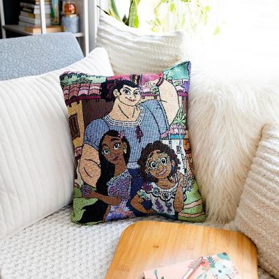 Disney Encanto Family Portrait Woven Tapestry Throw Pillow Cushion  18 Inches Image 3