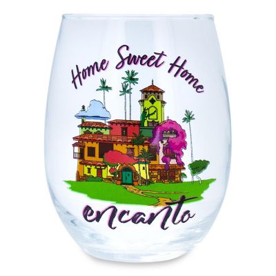 Disney Encanto "Home Sweet Home" Stemless Wine Glass  Holds 20 Ounces Image 1