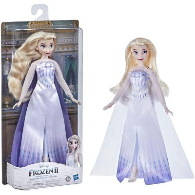 Disney Frozen 2 Queen Elsa Fashion Doll Blonde Blue Gown Hasbro Image 1