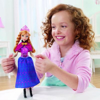 Disney Frozen Musical Magic Anna Doll Princess Music & Lights Mattel Image 2