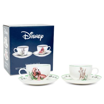Disney Lady and the Tramp Bone China Teacup and Saucer  Set of 2 Image 1