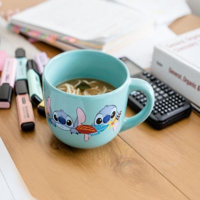 Disney Lilo & Stitch Aloha Ceramic Soup Mug With Vented Lid  Holds 24 Ounces Image 3