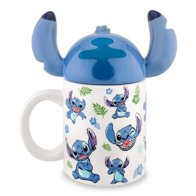 Disney Lilo & Stitch Ceramic Mug With Sculpted Topper  Holds 18 Ounces Image 2