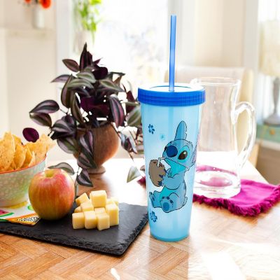 Disney Lilo & Stitch Cool Coconut Color-Changing Plastic Tumbler  24 Ounces Image 2