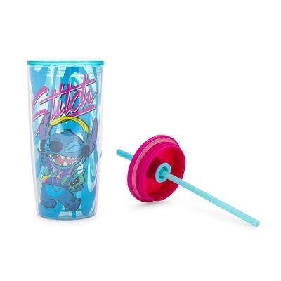 Disney Lilo & Stitch Jamming Plastic Tumbler With Lid and Straw  Hold 20 Ounces Image 2