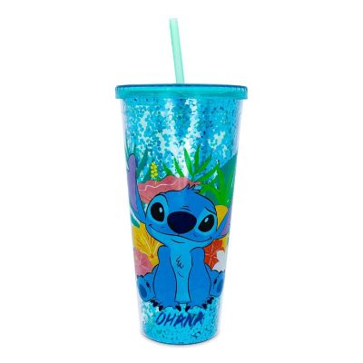 Disney Lilo & Stitch "Ohana" Carnival Cup with Lid and Straw  Holds 32 Ounces Image 1