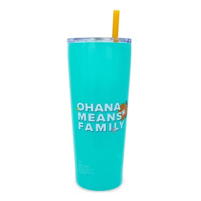 Disney Lilo & Stitch "Ohana Means Family" Double-Walled Stainless Steel Tumbler Image 1