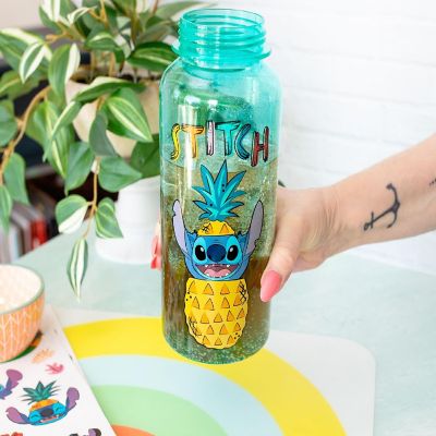 Disney Lilo & Stitch Pineapple 32-Ounce Twist Spout Water Bottle And Sticker Set Image 2