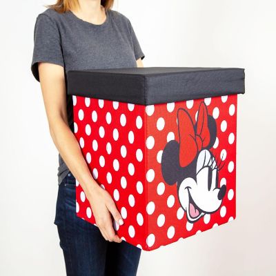 Disney Mickey & Minnie 15-Inch Storage Bin Cube Organizers with Lids  Set of 2 Image 2