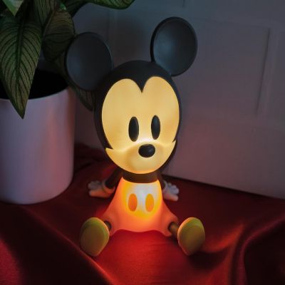 Disney Mickey Mouse Figural LED Mood Light  6 Inches Tall Image 1