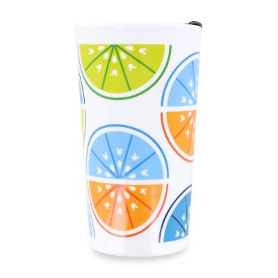Disney Mickey Mouse Fruit Slices Ceramic Travel Mug With Lid  Holds 10 Ounces Image 1