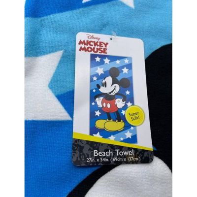 Disney Mickey Mouse "Super Star Blue Stripe" Beach Towel - 27 in. x 54 in. Image 2