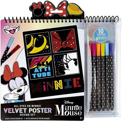 Disney Minnie Mouse Fashion Angels Velvet Poster Set Image 1