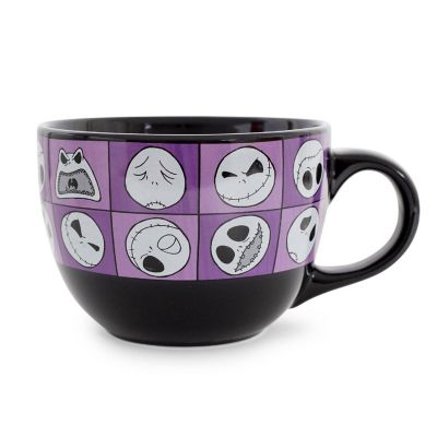 Disney Nightmare Before Christmas Jack Expressions Ceramic Soup Mug  24 Ounces Image 1