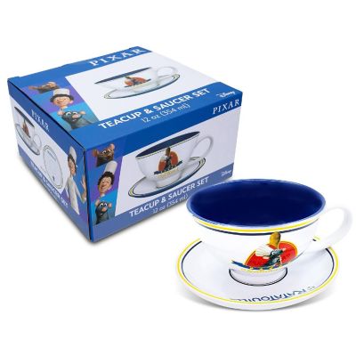 Disney Pixar Ratatouille Chez Remy Ceramic Teacup and Saucer Set Image 1