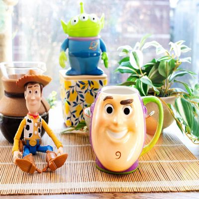 Disney Pixar Toy Story Buzz Lightyear Sculpted Ceramic Mug  Holds 20 Ounces Image 3