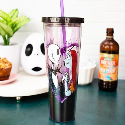 Disney The Nightmare Before Christmas Acrylic Carnival Cup with Lid and Straw Image 2
