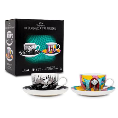 Disney The Nightmare Before Christmas Jack & Sally Teacup and Saucer  Set of 2 Image 1