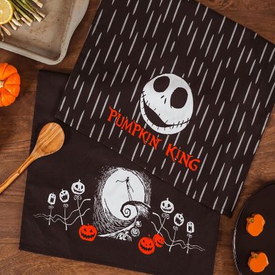 Disney The Nightmare Before Christmas Jack Black Kitchen Hand Towels  Set of 2 Image 1