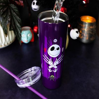 Disney The Nightmare Before Christmas Stainless Steel Tumbler  Holds 22 Ounce Image 2