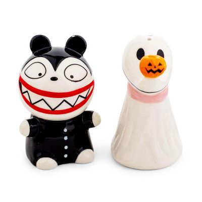 Disney The Nightmare Before Christmas Zero and Teddy Salt and Pepper Shaker Set Image 1