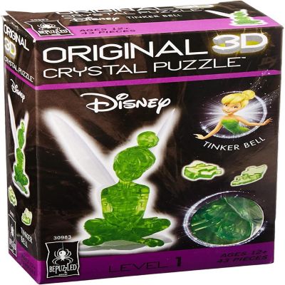 Disney Tinker Bell 43 Piece 3D Crystal Jigsaw Puzzle Image 1