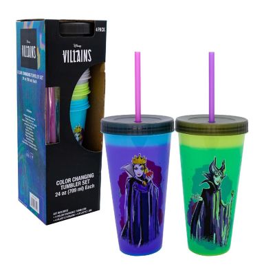 Disney Villains Color-Changing Plastic Tumblers  Set of 4 Image 2