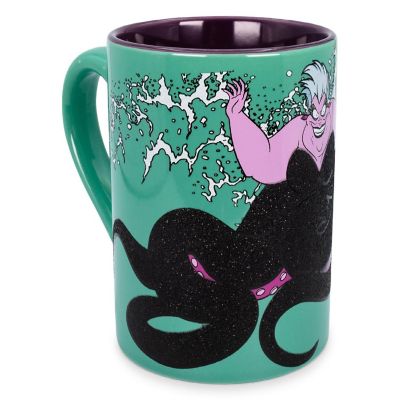Disney Villains Ursula Glitter Ceramic Mug  Holds 14 Ounces Image 1
