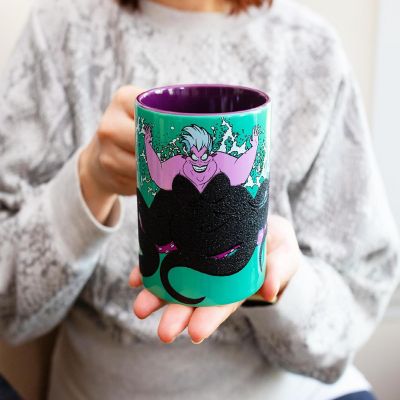 Disney Villains Ursula Glitter Ceramic Mug  Holds 14 Ounces Image 2