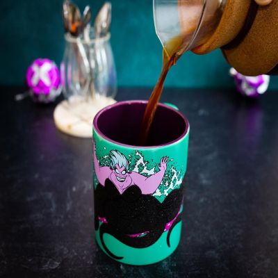 Disney Villains Ursula Glitter Ceramic Mug  Holds 14 Ounces Image 3