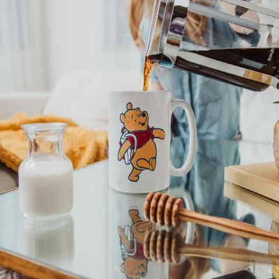 Disney Winnie the Pooh "Adventure Awaits" Pottery Ceramic Mug  Holds 16 Ounces Image 3