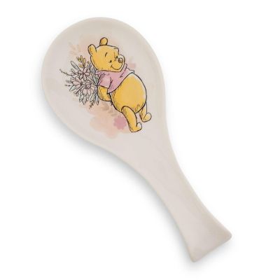 Disney Winnie the Pooh Floral Ceramic Spoon Rest Holder Image 1