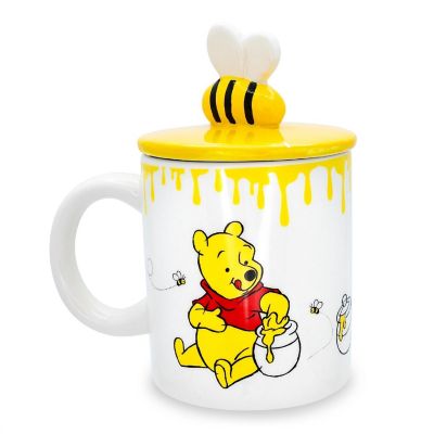 Disney Winnie The Pooh Hunny Pot Ceramic Mug With Lid  Holds 18 Ounces Image 2