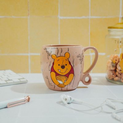 Disney Winnie the Pooh Stuck in Tree Ceramic Coffee Cup With Loop Handle Image 2