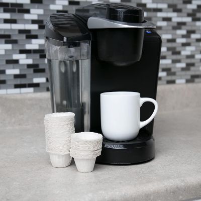 Disposable Paper Coffee Filters 100 count - Compatible with Keurig, K-Cup machines & other Single Serve Coffee Brewer Reusable K Cups - Use Your Own Coffee & Ma Image 3