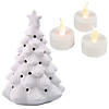 DIY Ceramic Christmas Trees with Tea Lights Kit - Makes 3 Image 1