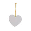 DIY Ceramic Heart Ornaments - 12 Pc. Image 1