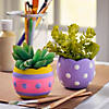 DIY Easter Egg-Shaped Ceramic Planters - 12 Pc. Image 1