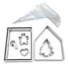 DIY Gingerbread House Kit and Christmas Cookie Tree Kit, 2 Piece Set Image 1