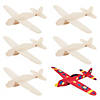 DIY Unfinished Wood Airplanes - 6 Pc. Image 1