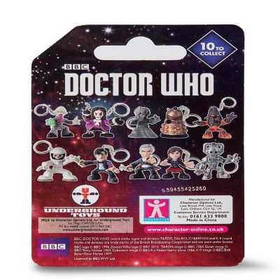 Doctor Who Blind Boxed Time Squad Character Keychain Image 1