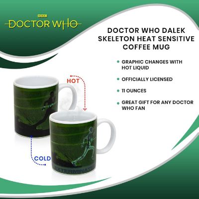 Doctor Who Dalek Skeleton Heat Sensitive Coffee Mug Image 3