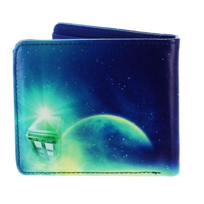 Doctor Who Green Fashion Cosmos Bi-Fold Wallet Image 1