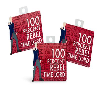 Doctor Who Sticker "100% Rebel Time Lord" Image 1