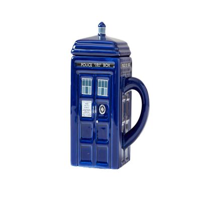 Doctor Who Tardis Mug  Official Ceramic Coffee Mug With Lid  17 Oz. Image 1